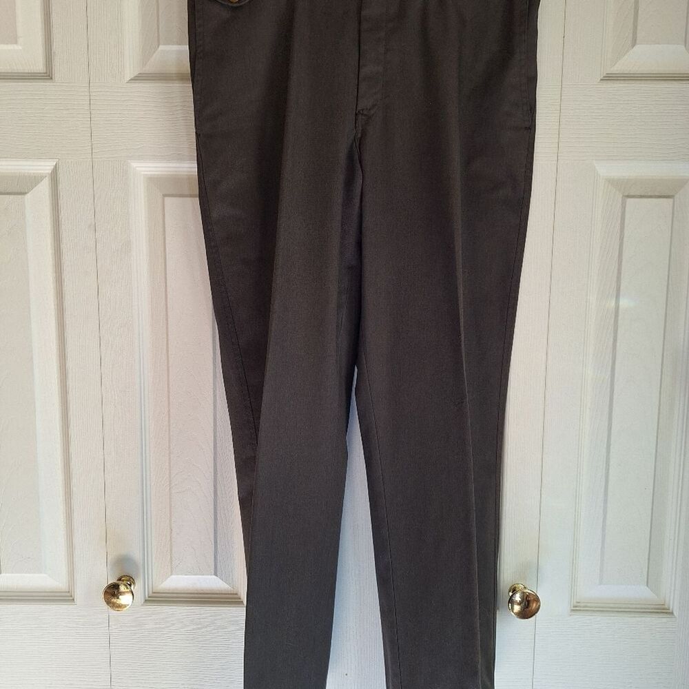 Towncraft Men's Dark Gray Dress Wrinkle Free Slacks Size 34 - Picture 6 of 7